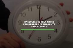 Raccolte 352 mila firme per rendere permanente l'ora legale