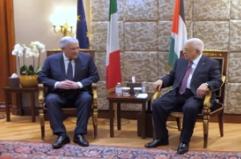 Roma, l'incontro fra Tajani e Abu Mazen