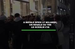 A Natale spesi 17 miliardi, un regalo su tre  lo sceglie l'IA