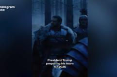 Trump gladiatore, la scena cult del film sul social della Casa bianca