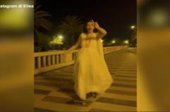 Valentino, l'omaggio di Elisa con il video sullo skate a Sanremo '22