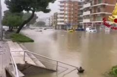 In Calabria allagato il quartiere Lido di Catanzaro