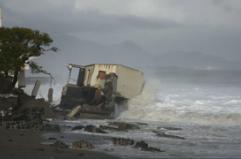 Maltempo nel Catanese, i danni sul lungomare di Mascali