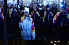 Olimpiadi - Tania Cagnotto accende il braciere a Bolzano