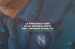 La "Panchina d'oro" va ad Antonio Conte per l'impresa scudetto