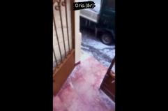 Grandinata improvvisa a Oria: strade imbiancate dai chicchi di ghiaccio VIDEO