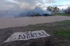 Presicce Acquarica, distrutta (e ricostruita) la focareddha. L'atto vandalico firmato: «Viva Sant'Andrea» 