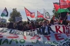 Napoli, a Bagnoli manifestanti pro Gaza e contro l'America's Cup