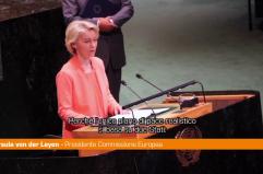 Von der Leyen all’Onu “Pace solo con due Stati, via Hamas”