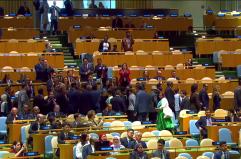 Benjamin Netanyahu all'Onu, numerosi delegati abbandonano l'aula