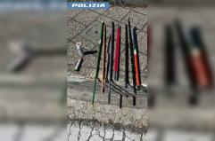 Roma, manifestazione pro Pal, sequestrate maschere e aste in metallo