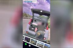 Ruba zaini e borse di un turista, incastrato dalla dash cam dell'auto