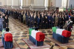 A Padova l’ultimo saluto ai tre carabinieri morti nel Veronese