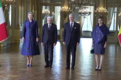Mattarella a Bruxelles incontra i reali del Belgio