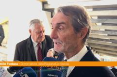 Milano-Cortina, Fontana "I lavori procedono bene, siamo tranquilli"