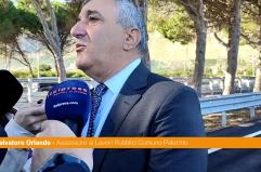 Inaugurazione svincolo Brancaccio, Orlando "Impiegati 3,2 milioni" Inaugurazione svincolo Brancaccio, Orlando "Impiegati 3,2 milioni"