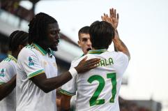La Roma batte il Sassuolo 1-0 e aggancia il Napoli, Dybala decisivo La Roma batte il Sassuolo 1-0 e aggancia il Napoli, Dybala decisivo