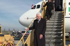 Il presidente Mattarella arriva all'aeroporto di Vienna