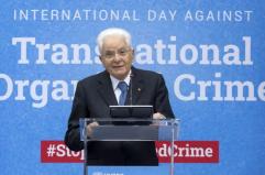 Mattarella “Crimine organizzato può essere vinto con largo concorso di forze”