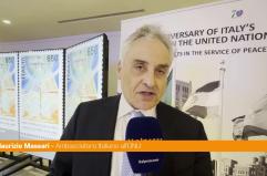 Italia 70 anni all'Onu, Massari "Viene riconosciuto il nostro contributo"