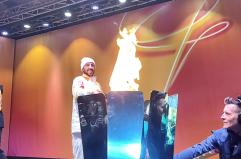 La fiamma olimpica arriva a Palermo, Cairoli accende il braciere