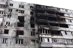 Attacco russo su un edificio residenziale ucraino, 4 feriti