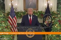 Trump "Ho ereditato un disastro,  ma adesso l'America &egrave; pi&ugrave; forte che mai"