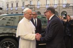 Papa Leone XIV in visita al Senato