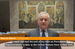 Onu, fine mandato per Massari "Un periodo ricco di soddisfazioni e risultati"