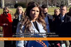 Usa, Noem &ldquo;In Minnesota possibile uso dell&rsquo;Insurrection Act"