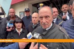 Maltempo, sopralluogo di Schifani nel Messinese "Non faremo mancare risorse"