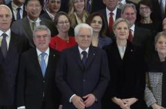 Milano-Cortina, Mattarella incontra a Palazzo Marino i membri del Cio