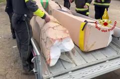 Recuperata a Niscemi la croce caduta nella frana