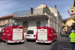 Terremoto nel Catanese, sopralluoghi dei Vigili del Fuoco a Ragalna
