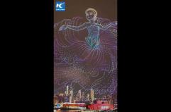 Cina, uno show di droni per celebrare la Giornata internazionale della donna