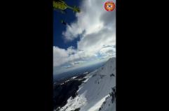 Escursionista scivola sul Terminillo, recuperato con l'elicottero: le immagini