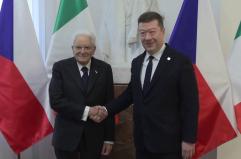 Mattarella incontra il presidente della Camera della Repubblica Ceca