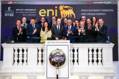 Eni celebra 30 anni di quotazione al Nyse, Descalzi: "Grazie a strategia risultati importanti"