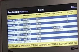 Treni fermi tra Trinitapoli e Barletta per danni alla linea elettrica: disagi per i viaggiatori