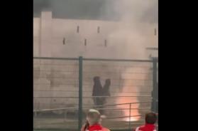 Scontri dopo Fasano-Andria: tensione e violenza nel post-partita, auto danneggiate e mezzi in fiamme