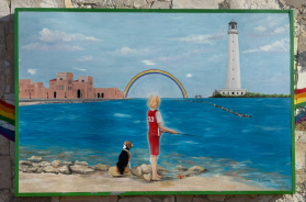 Bari, l'azienda di manutenzione distrugge murale a San Cataldo. Leccese tuona: «subito scuse e ripristino» Bari, l'azienda di manutenzione distrugge murale a San Cataldo. Leccese tuona: «subito scuse e ripristino»