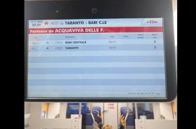 Treni, mattinata di passione sulla Taranto-Bari: quasi un'ora di ritardo. È la terza volta in una settimana