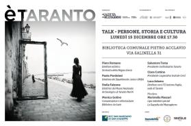 A «È Taranto» un nuovo talk su persone, storia e cultura: cos'è l'eredità di una città A «È Taranto» un nuovo talk su persone, storia e cultura: cos'è l'eredità di una città