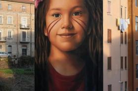 Completato a Potenza il murale di Jorit dedicato a Gaza