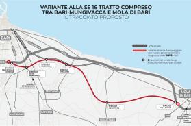 Variante Ss 16 tra Bari e Mungivacca, attesa infinita: 900 mln contro traffico e smog