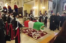 A San Severo l'addio a Sebastiano Marrone, il carabiniere 23enne morto in servizio. Nelle scuole un minuto di silenzio VIDEO