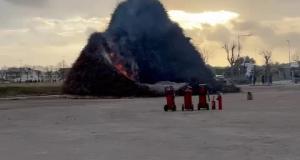 Vento forte su Novoli: problemi con la F&ograve;cara, intervengono i vigili del fuoco