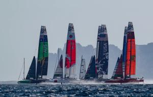 SailGp Taranto: testa a testa tra Usa e Japan Team. Emiliano: &laquo;Futuro nuovo fatto di mare&raquo;