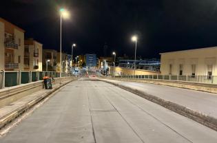 Bari, i cantieri notturni per il Brt: terminati i lavori sul ponte XX Settembre e sul Ponte Garibaldi