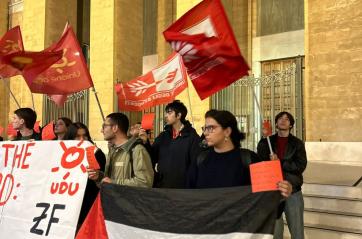 Flashmob a Bari contro la partecipazione di Israele ai mondiali